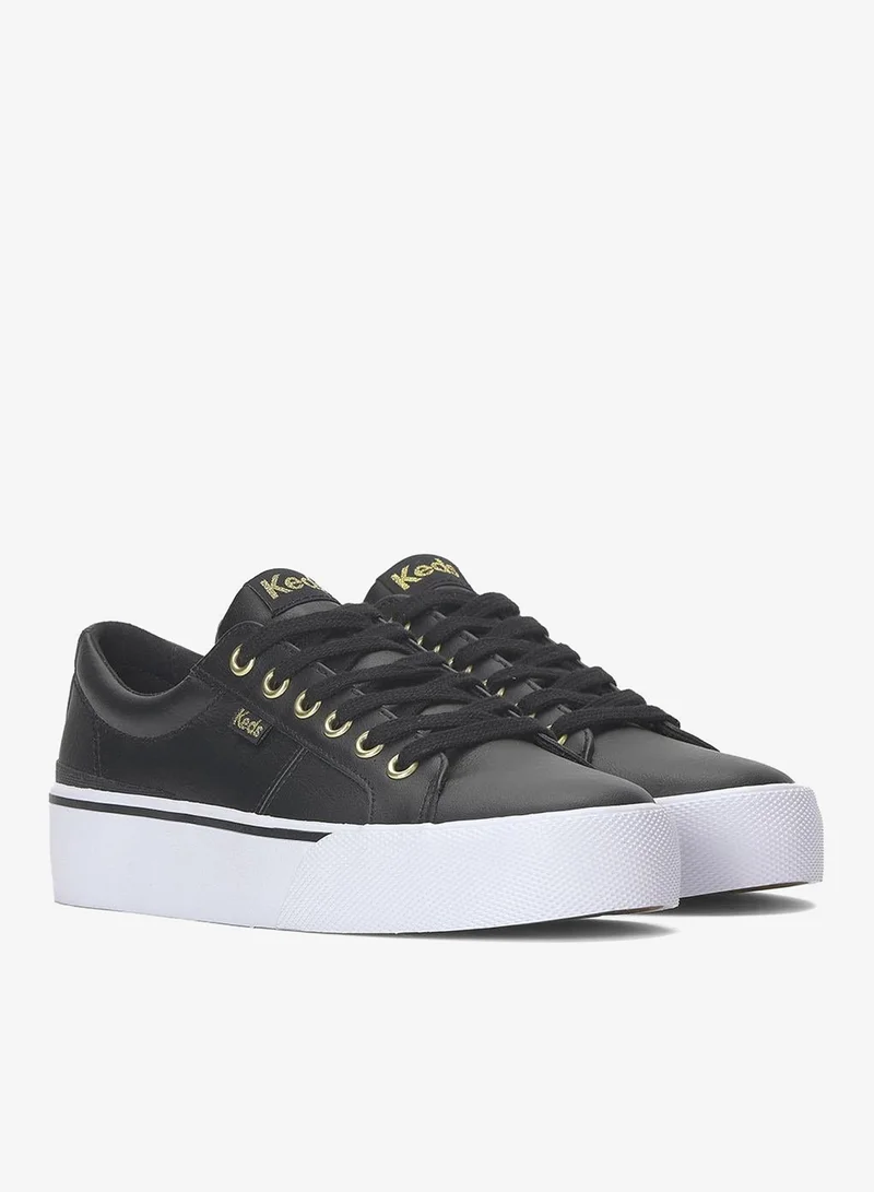 Keds black Keds Women's Jump Kick Duo Leather  Casual Sneaker Black for Women | Best Price UAE